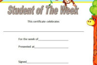 10+ Student Of The Week Certificate Templates [Best Ideas] with Student Leadership Certificate Template Ideas