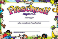 11+ Preschool Certificate Templates - Pdf | Free &amp; Premium regarding Fantastic Pre K Diploma Certificate Editable Templates