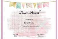 13+ Dance Certificate Templates | Free Printable Word with regard to Professional Ballet Certificate Template
