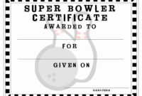 30 Free Printable Bowling Certificates In 2020 | Bowling pertaining to Bowling Certificate Template