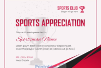 35+ Sports Achievement Certificate Templates - Pdf, Word for New Sports Day Certificate Templates