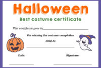 5 Best Halloween Costume Award Printable Certificates in Best Dressed Certificate Templates