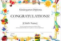 50 Free Creative Blank Certificate Templates In inside Fantastic 7 Kindergarten Graduation Certificates To Print Free