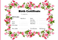 6 Baby Dedication Certificate Template-Free 40893 in Stuffed Animal Birth Certificate Templates