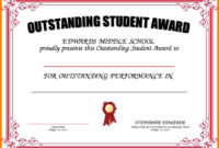 8+ Student Award Certificate Examples – Psd, Ai, Doc intended for Outstanding Volunteer Certificate Template