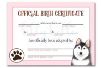 Adopt Me Trade Request Blank inside Pet Birth Certificate Template