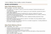 Amazing Delivery Driver Contract Sample