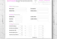 Amazing Free Bridal Makeup Contract Template