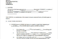 Amazing Horse Training Contract Template