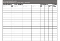Amazing Inventory Control Log Template