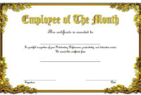 An Employee Of The Month Certificate Template Word Free 6 throughout Best Employee Of The Month Certificate Template Word