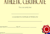 Athletic Award Certificate Template - 10+ Best Designs Free for Outstanding Volunteer Certificate Template
