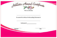 Athletic Award Certificate Template - 10+ Best Designs Free intended for Blessing Certificate Template Free 7 New Concepts
