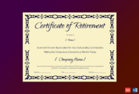 Auto Draft | Certificate Templates, Retirement Certificate inside Amazing Retirement Certificate Templates