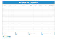 Awesome Car Expense Log Book Template