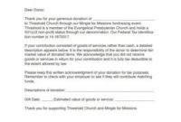 Awesome Church Giving Statement Template