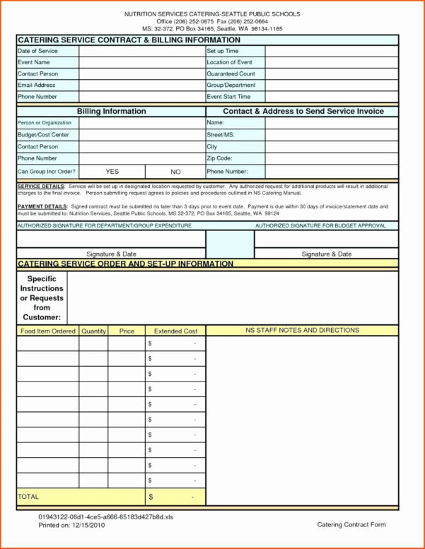 Awesome Food Cost Analysis Template