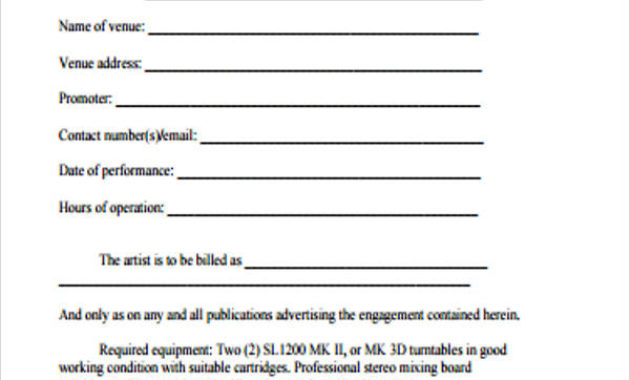 Awesome Hair Salon Commission Contract Template