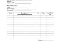 Awesome Itemized Billing Statement Template