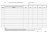 Awesome Medical Expense Log Template