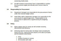 Awesome Procurement Statement Of Work Template