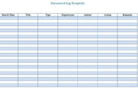 Awesome Shipping Log Template