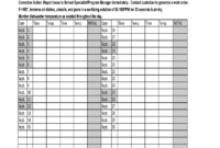 Awesome Temperature Log Sheets Template