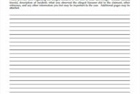 Awesome Written Statement For Court Template