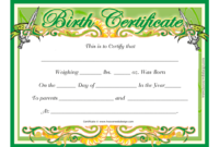 Baby Birth Certificate Template Download Printable Pdf in Stunning Cute Birth Certificate Template