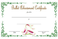 Ballet Certificate Template 1 with regard to Awesome Baby Shower Winner Certificate Template 7 Ideas