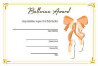 Ballet Certificate Template 4 with Baby Shower Winner Certificate Template 7 Ideas