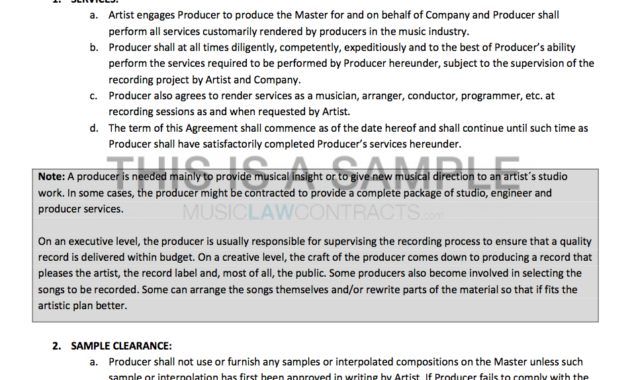 Best Band Contract Agreement