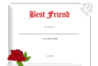 Best Friend Certificate Template Download Printable Pdf intended for Fantastic Best Wife Certificate Template