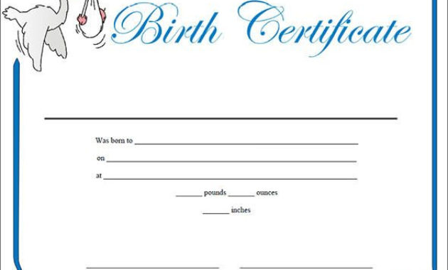 Birth Certificate - 14+ Download Free Documents In Word regarding Rabbit Birth Certificate Template Free 2019 Designs
