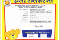Build A Bear Birth Certificate Template Unique Build A in Fascinating Amazing Teddy Bear Birth Certificate Templates Free