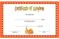 Cat Adoption Certificate Templates Free [9+ Update Designs for Stuffed Animal Birth Certificate Templates