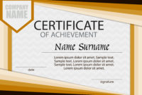 Certificate Of Achievement Template. Horizontal. Winning inside Stunning Science Achievement Certificate Templates