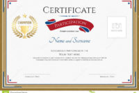 Certificate Of Participation Template In Sport Theme Stock pertaining to Top Running Certificate Templates 7 Fun Sports Designs
