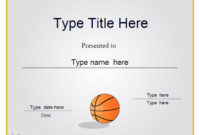 Certificate Street: Free Award Certificate Templates - No pertaining to Basketball Certificate Templates