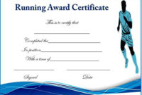 Cross Country Award Certificates - Carlynstudio pertaining to Professional Running Certificate Templates