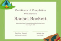 Customize 92+ Completion Certificate Templates Online – Canva pertaining to Certificate For Summer Camp Free Templates 2020