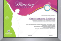 Dancing Award Stock Vector Illustration Of Competition in Hip Hop Dance Certificate Templates
