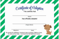 Dog Adoption Certificate Template Free Luxury Puppy Party regarding Simple Stuffed Animal Adoption Certificate Editable Templates