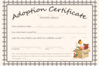 Doll Adoption Certificate Design Template In Psd, Word regarding Rabbit Adoption Certificate Template 6 Ideas Free