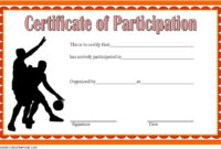 Download 7+ Basketball Participation Certificate Editable with regard to School Promotion Certificate Template 7 New Designs Free