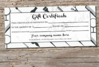 √ 20 Hair Salon Gift Certificate Template Free ™ In 2020 throughout Salon Gift Certificate