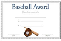 Editable Baseball Award Certificates [9+ Sporty Designs Free] throughout Professional Physical Education Certificate 8 Template Designs