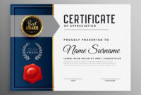 Editable Certificate Of Appreciation Template Design for Simple Recognition Certificate Editable