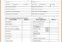 Fantastic Detailed Personal Financial Statement Template