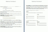 Fascinating Automotive Service Contract Template